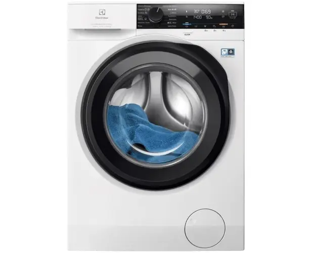 Masina de spalat rufe cu uscator Electrolux Ecoline EW7W4492E, 9 kg spalare, 6 kg uscare, 1400 RPM, LCD, Clase A, Motor Inverter, SteamCare+Sensicare, TimeManager, Alb