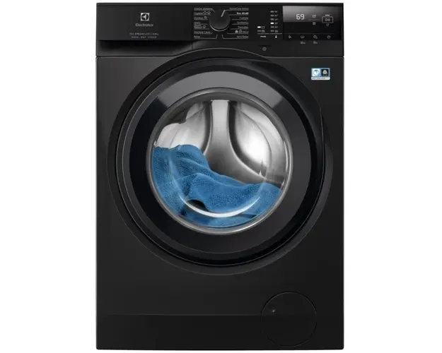 Masina de spalat rufe cu uscator Electrolux EW7W2492, Spalare 9 kg, Uscare 5 kg, 1400 rpm, Clasa D, Motor Inverter, LCD, SteamCare, TimeManager, Negru