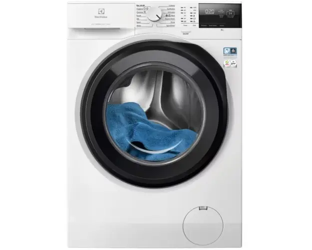 Masina de spalat rufe Electrolux EW6F2412E, 10 kg, 1400 RPM, Clasa A, Motor Inverter cu MagnetPermanent, SensiCare, TimeManager, Rapid 20 min, Alb