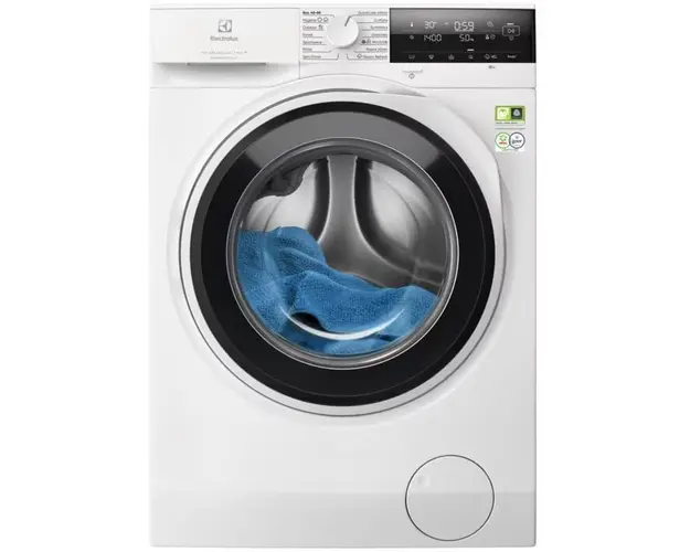 Masina de spalat rufe Electrolux EW7F3494EQ, 9 kg, 1400 RPM, Clasa A, WiFi, Motor Inverter, Dozator Universal detergent, Program Abur Improspatare/EasyIron, Alb