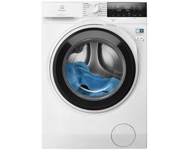 Masina de spalat rufe Electrolux EW7F3614UE, 10 kg, 1600 RPM, Clasa A, Motor Inverter, Dozator Universal detergent, Abur EasyIron, SensiCare, TimeManager, Rapid 20 min, Alb