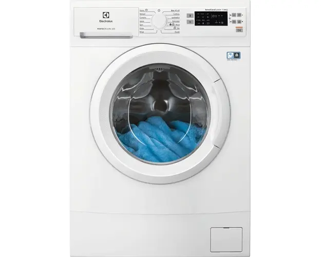 Masina de spalat rufe Slim EW6SN506W, 6 kg, 1000 rpm, Clasa D, Afisaj LED, Sensicare, Alb