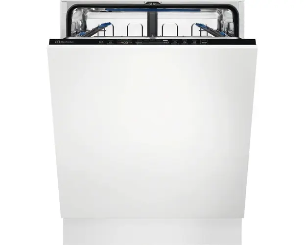Masina de spalat vase incorporabila Electrolux EEG67410L, 13 seturi, 8 programe, Clasa C, AirDry, QuickSelect, Motor inverter, SatelliteClean, Afisaj digital, Indicator luminos pe podea, 60 cm