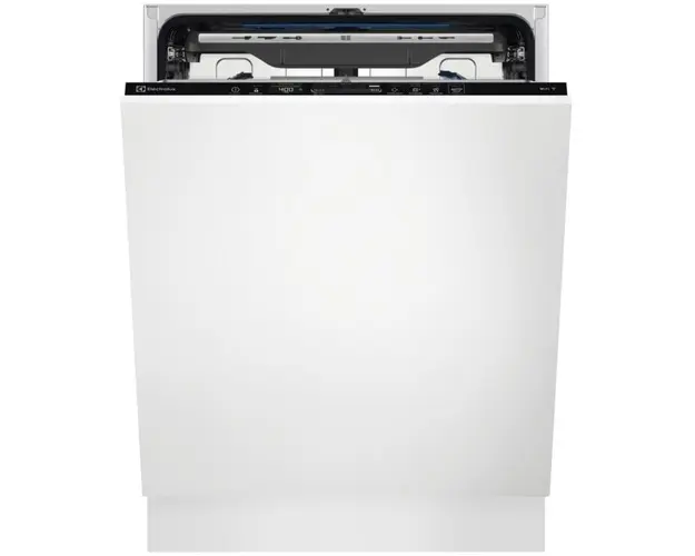 Masina de spalat vase incorporabila Electrolux EEG69420W, 60 cm, 15 seturi, AirDry, MaxiFlex, Inverter, Conectivitate Wi-Fi, Proiectia timpului ramas pe podea, Clasa C