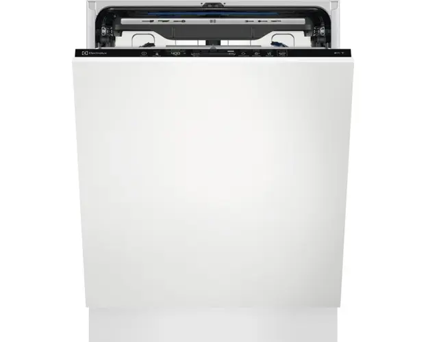 Masina de spalat vase incorporabila Electrolux EEM69410W, 15 seturi, 8 programe, AirDry, FuzzyLogic, Clasa C, Inverter, Sertar MaxiFlex, Latime 60 cm