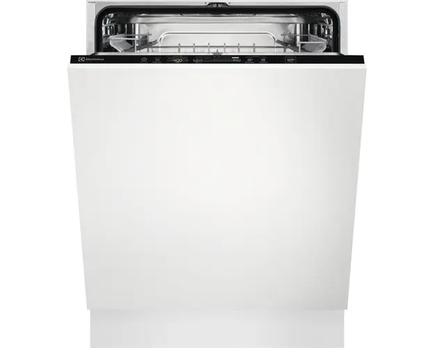 Masina de spalat vase incorporabila Electrolux EEQ47210L, 13 seturi, AirDry, 8 programe, Panou de control Quickselect, Clasa energetica E, Alb