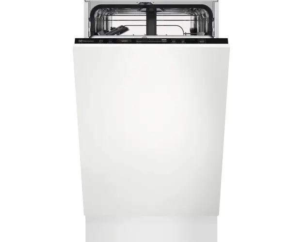 Masina de spalat vase incorporabila Electrolux EES42210L, 9 seturi, 8 programe, Clasa E, SatelliteClean, AirDry, Quick Select, 45 cm, Alb