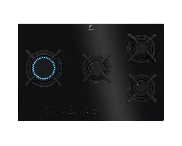 Plita incorporabila Electrolux KGV8473IK, Gaz, 4 arzatoare, negru