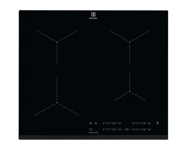 Plita incorporabila inductie Electrolux EIT61443B, 4 zone de gatit, Touch control, 60 cm, sticla neagra
