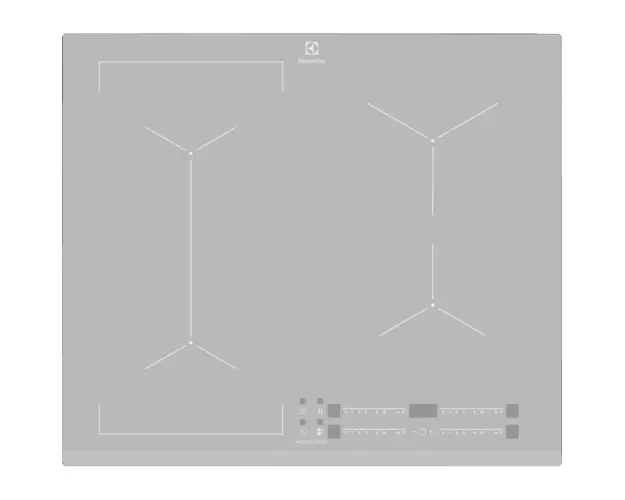 Plita incorporabila inductie Electrolux EIV63440BS, 4 zone de gatit, Touch control, 60 cm, argintiu