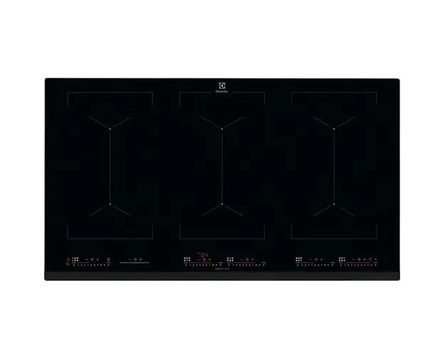 Plita incorporabila inductie Electrolux EIV9467, 6 zone de gatit, Touch control, 91 cm, sticla neagra