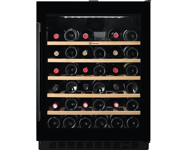 Racitor de vinuri incorporabil Electrolux EWUS052B5B, 52 sticle, H 82 cm, Clasa G, negru