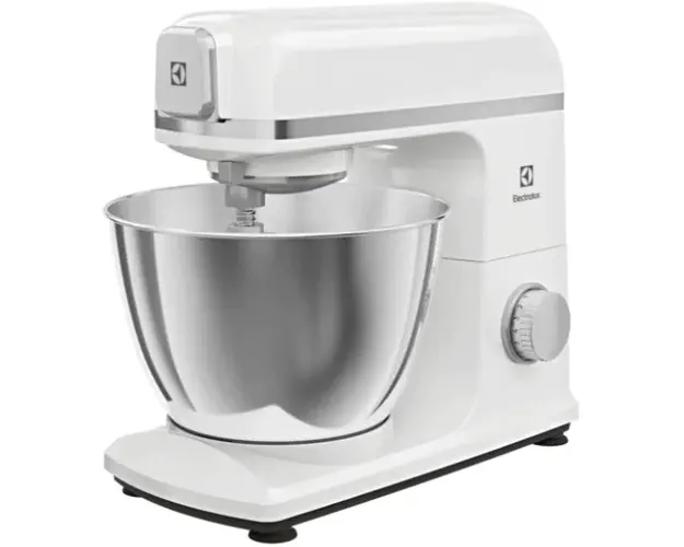 Robot de bucatarie Electrolux E5KM1-4SWB, 1200W, 6 trepte de viteza, functie Pulse, corp metalic, bol inox 5l, alb