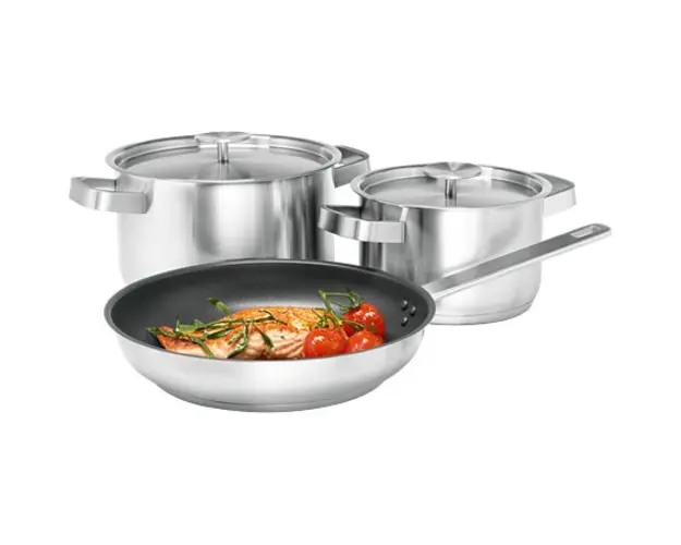 Set 3 vase de gatit din inox