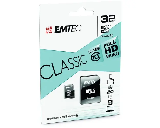 Card de memorie Emtec microSDHC, 32GB, CL10