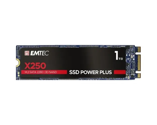 SSD X250, 1TB, SATA M2 2280, R/W speed 520MBs/500MBs