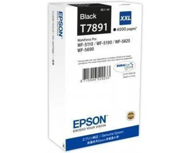 Cartus cerneala Epson T7891, black, capacitate 65ml