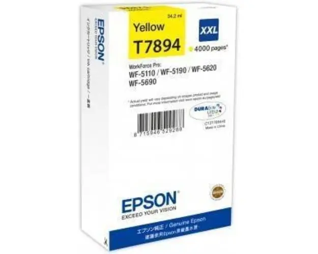 Cartus cerneala Epson T7894, yellow, capacitate 34ml