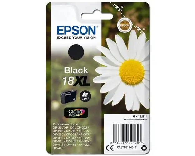 Cartus Epson T18114012, CLARIA BLACK