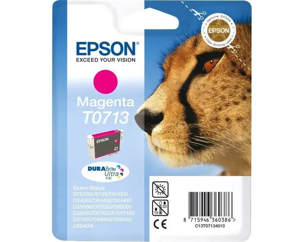 Epson Singlepack Magenta T0713 DURABrite Ultra Ink 5,5ml