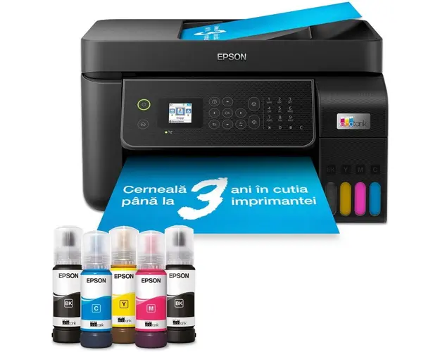 Multifunctional Epson EcoTank L5310, A4, Color, 10 ppm, USB, Retea, Wireless Direct Negru