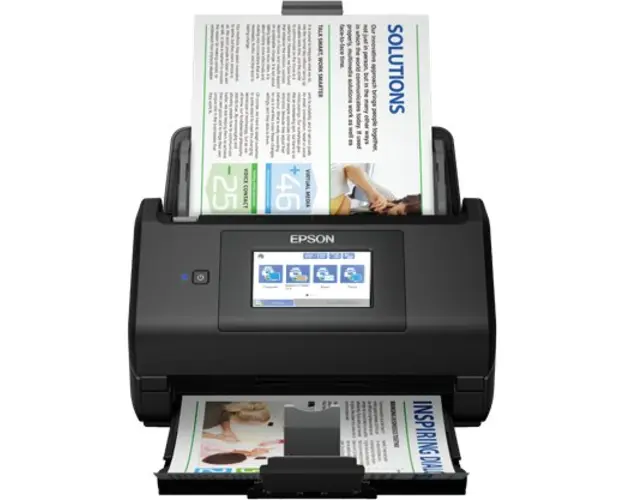 Scanner Epson WorkForce ES-580W, Format A4, Retea, Wi-Fi, negru