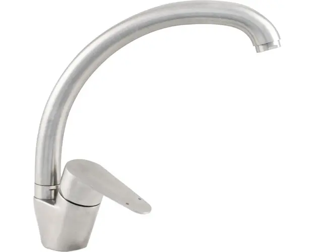 Baterie bucatarie Ermetiq ER-YX207, tip lebada, monocomanda, cartus ceramic, Inox