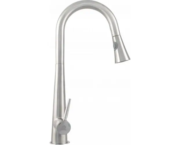 Baterie bucatarie Ermetiq ER-YX220, cu dus extractibil, Inox