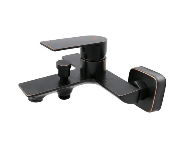 Baterie cada/dus Ermetiq Stylish ER-DG101N, furtun dus, para dus, suport dus, Negru