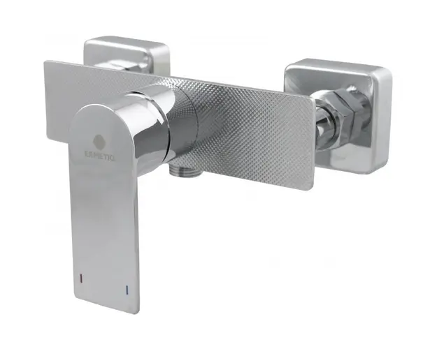 Baterie dus Ermetiq Stylish ER-DG11, cu furtun, para si suport, cartus ceramic, Crom