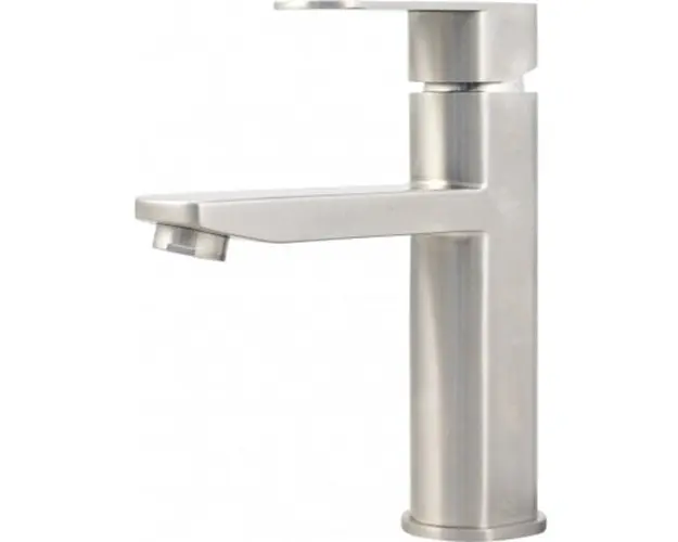 Baterie lavoar Ermetiq ER-YX204, pipa scurta, monocomanda, cartus ceramic, Inox