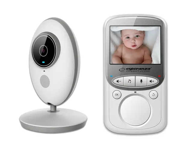 Baby Monitor EHM003, Camera Audio-Video Wireless Pentru Supraveghere Bebe, Ecran HD XXL 2.4 Inch LCD, Senzor Sunet, Mod Vedere Nocturna Infrarosu, Talk-Back, Monitorizare Temperatura, Cantece de Leagan