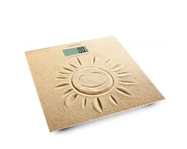 Cantar electronic EBS006, pana la 180 kg, Afisaj LCD, Square Beige