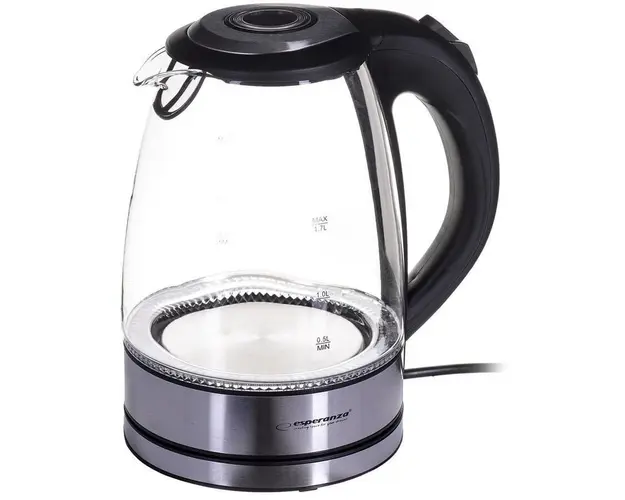 Fierbator Esperanza EKK012, 1.7L, 2200W, Negru