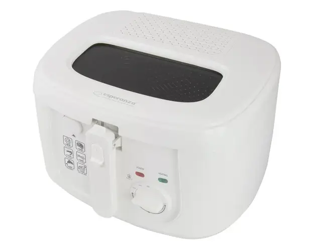 Friteuza Esperanza EKG012, 1800 W, capacitate 2.5l, termostat, Alb