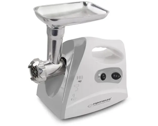 Masina de tocat carne, Esperanza EKM012E, 600W, Alb/Gri