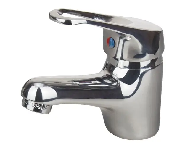 Baterie lavoar Evosanitary Aqua, monocomanda, cartus ceramic, racorduri