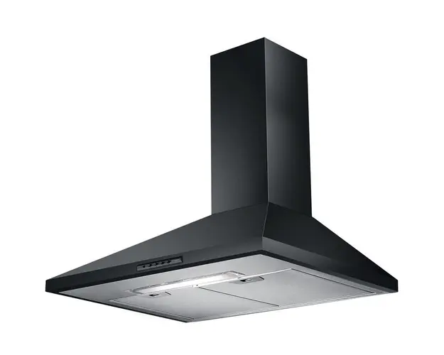 Hota decorativa Faber VALUE PB BK A60, Putere de absorbtie 430 mc/h, 1 motor, Iluminare LED, 60 cm, Negru