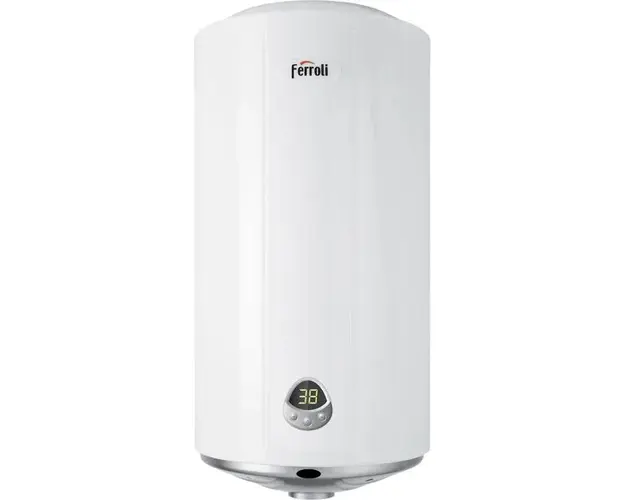 Boiler electric Ferroli TND Plus 100, 1500 W, 100 l, 3 trepte putere, panou comanda digital, functie Smart