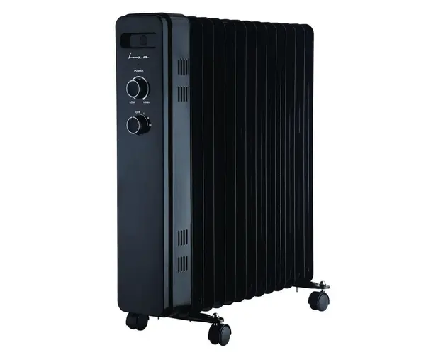 Calorifer electric cu ulei Fram FOH-Y13BK, 13 elementi, 2500 W, 3 setari de temperatura, Termostat ajustabil, Protectie supraincalzire, Negru