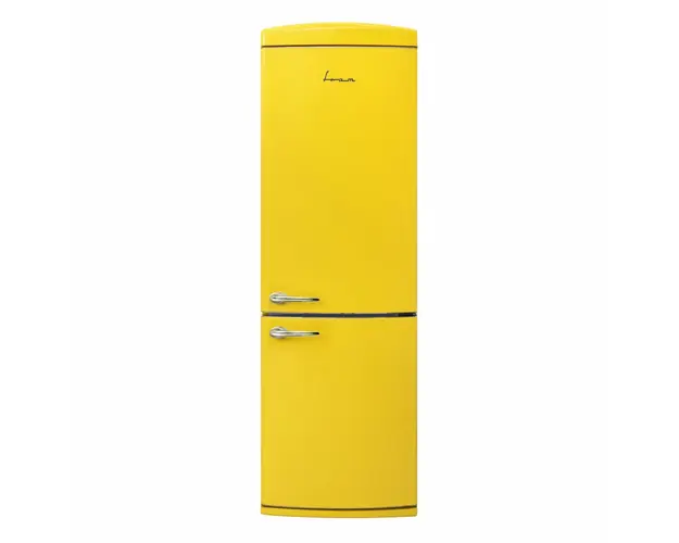 Combina frigorifica Fram FC-VRR341YLE++, 340l, clasa E, Less Frost, Galben