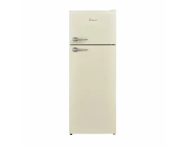 Frigider cu doua usi Fram FDD-VRL212BGE++, clasa E, 212l, H 145cm, Crem
