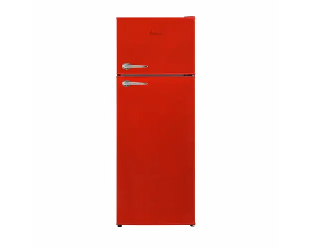 Frigider cu doua usi Fram FDD-VRL212RDE++, clasa E, 212l, H 145cm, Rosu