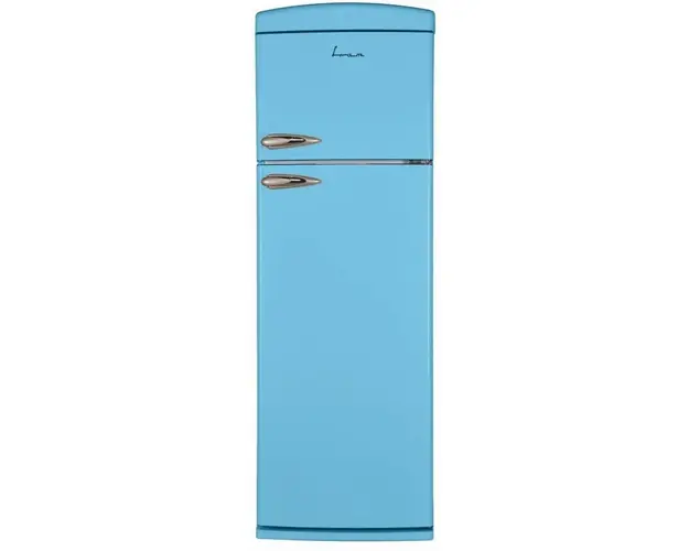 Frigider cu doua usi Fram FDD-VRR311BLF+, 311l, Clasa F, Lumina LED, Dezghetare automata frigider, H 179.4 cm, Albastru