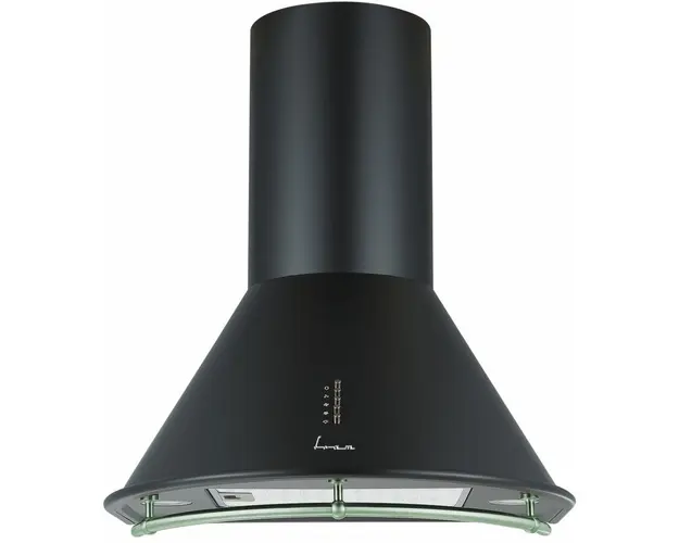 Hota incorporabila decorativa Fram FDH-660HRBK, Putere de absorbtie 589 m3/h, 1 Motor, Lumina LED, 3 Trepte de putere, Clasa B, 60 cm, Negru