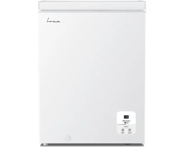 Lada frigorifica Fram FCF-HS142CE++, 142 l, Clasa E, Convertibil Frigider/Congelator, Control electronic, Display digital, Alb
