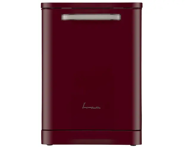Masina de spalat vase Fram FDW-VRR606BDE++, 12 seturi, 6 programe, Clasa E, Incarcare la jumatate, 60 cm, Visiniu