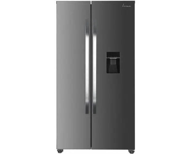 Side by side Fram FSBS-HM440NFXWDE++, Full No Frost, Inverter, dozator de apa, clasa E, display LED cu control touch, 439L, lumina LED, H 177cm, Aspect inox