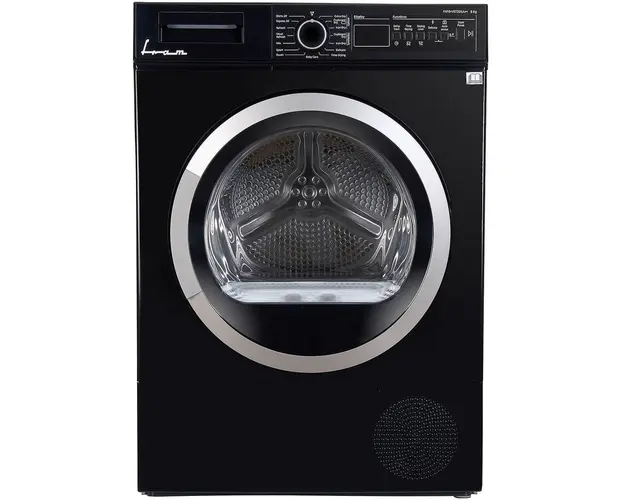 Uscator de rufe Fram FHPD-V8T2BKA++, Pompa de caldura, 8 kg, Clasa A++, Display LED, Iluminare cuva, Start intarziat, Anti-sifonare, Negru