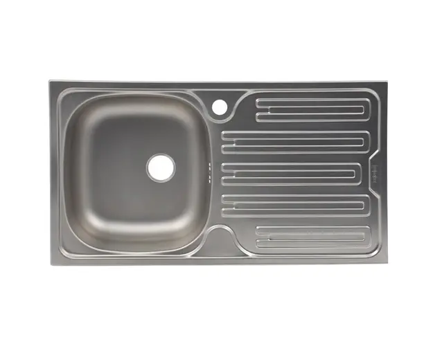 Chiuveta Inox CIL 611 DR Dekor, 780x435mm, Cuva stanga